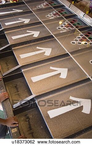 Stock Image - Closeup of game in amusement park. Fotosearch