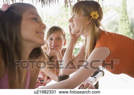 Female teenagers hanging out View Large Photo Image Stock Image - Female teenagers hanging out. Fotosearch