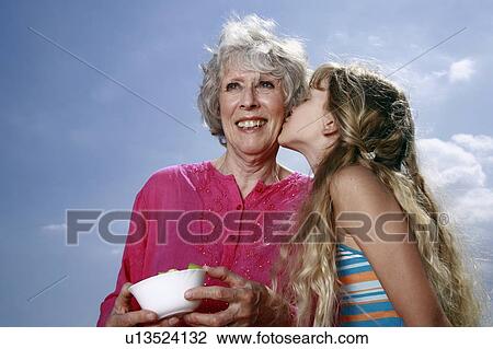 Grandmother and granddaughter View Large Photo Image Stock Image - Grandmother and granddaughter. Fotosearch