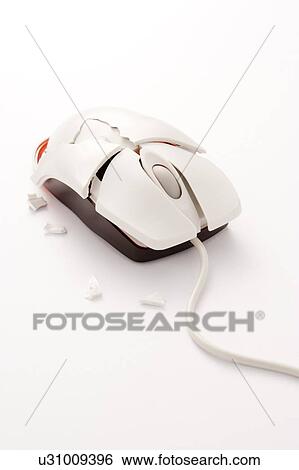 Stock Photograph - A Broken Computer Mouse. Fotosearch