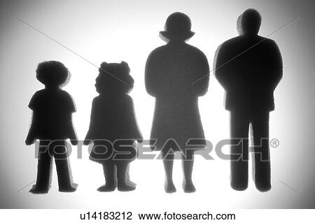 Stock Image - Average Family. Fotosearch