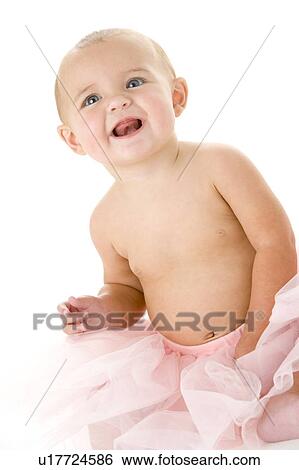 Baby in tutu View Large Photo Image Stock Photograph - Baby in tutu. Fotosearch