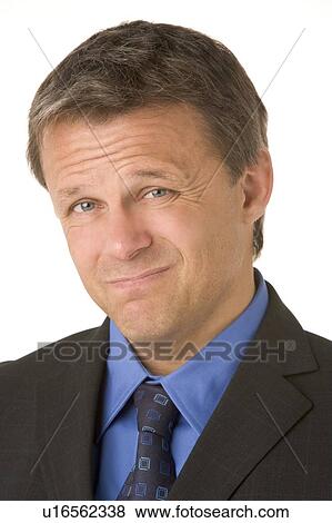 Stock Photo - Businessman Frowning. Fotosearch
