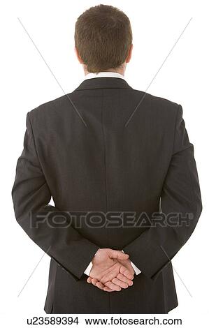 Businessman Holding His Hands Behind His Back View Large Photo Image Picture - Businessman Holding His Hands Behind His Back . Fotosearch