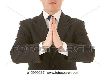 Businessman Holding With His Hands Together View Large Photo Image Stock Photo - Businessman Holding With His Hands Together . Fotosearch