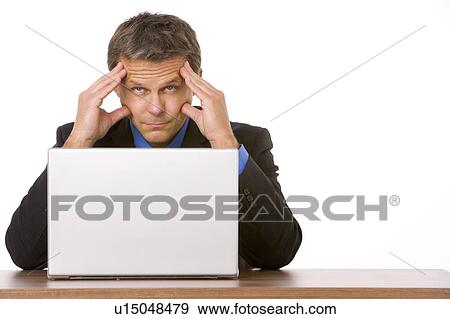 Businessman Looking Stressed Out View Large Photo Image Stock Photo - Businessman Looking Stressed Out. Fotosearch