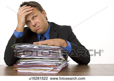 Businessman Overwhelmed By Paperwork View Large Photo Image Stock Image - Businessman Overwhelmed By Paperwork. Fotosearch