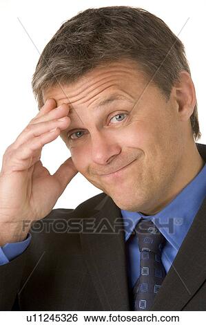 Businessman With A Headache View Large Photo Image Stock Photograph - Businessman With A Headache. Fotosearch