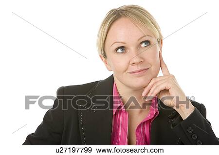 Businesswoman Thinking View Large Photo Image Stock Photo - Businesswoman Thinking . Fotosearch