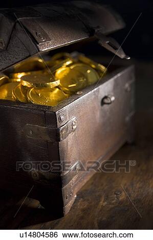 Chest Full Of Gold Cind View Large Photo Image Stock Photograph - Chest Full Of Gold Cind. Fotosearch