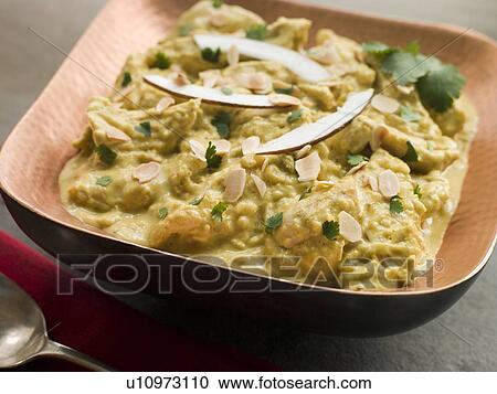 Chicken Korma Curry View Large Photo Image Stock Image - Chicken Korma Curry. Fotosearch