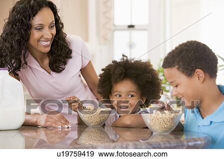 Children Eating Breakfast View Large Photo Image Stock Photo - Children Eating Breakfast. Fotosearch