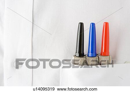 Close Up Of 3 Pens Neatly Sitting In A Mans White Shirt Pocket View Large Photo Image Stock Photo - Close Up Of 3 Pens Neatly Sitting In A Mans White Shirt Pocket. Fotosearch
