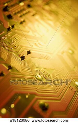 Stock Photograph - Close Up Of Circuit Board. Fotosearch