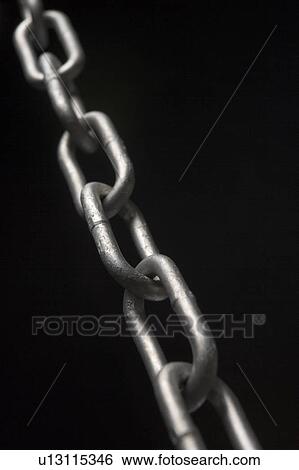 Close-Up Of Metal Chain View Large Photo Image Stock Photograph - Close-Up Of Metal Chain. Fotosearch