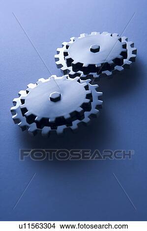 Picture - Cogs Fitted Together. Fotosearch