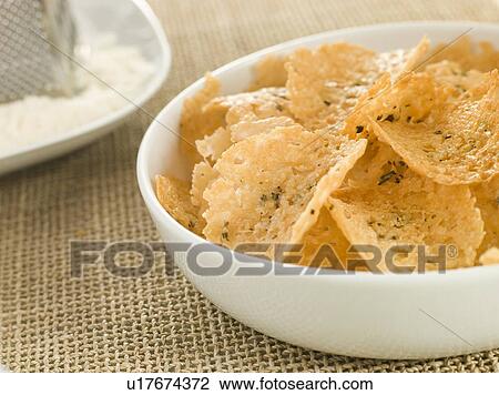 Dish of Parmesan Crisps View Large Photo Image Stock Image - Dish of Parmesan Crisps. Fotosearch