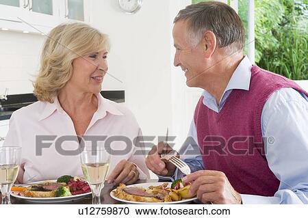 Elderly Couple Enjoying meal, mealtime Together View Large Photo Image Stock Image - Elderly Couple Enjoying meal, mealtime Together. Fotosearch