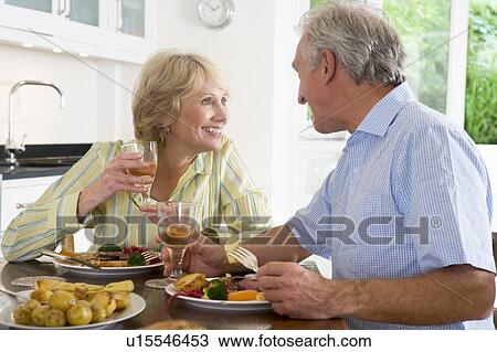Elderly Couple Enjoying meal, mealtime Together View Large Photo Image Stock Image - Elderly Couple Enjoying meal, mealtime Together. Fotosearch
