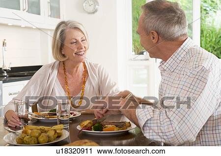 Elderly Couple Enjoying meal, mealtime Together View Large Photo Image Stock Image - Elderly Couple Enjoying meal, mealtime Together. Fotosearch