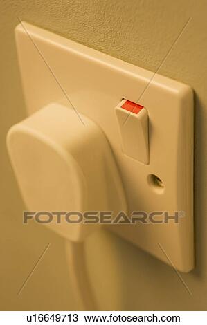 Electric Plug Connected To Outlet View Large Photo Image Stock Image - Electric Plug Connected To Outlet. Fotosearch