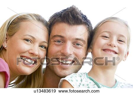 Stock Photo - Family together smiling. Fotosearch