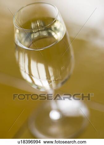Picture - Glass of Spanish Dry Sherry. Fotosearch
