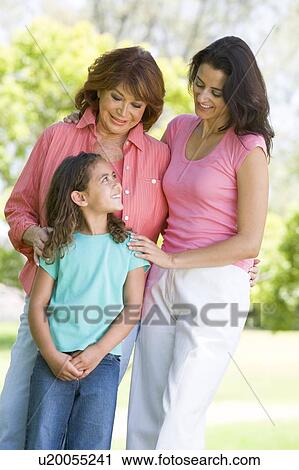 Grandmother with adult daughter and grandchild View Large Photo Image Stock Image - Grandmother with adult daughter and grandchild. Fotosearch