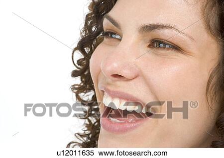 Head shot of woman smiling View Large Photo Image Stock Photography - Head shot of woman smiling. Fotosearch