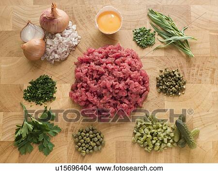 Ingredients for Steak Tartare View Large Photo Image Picture - Ingredients for Steak Tartare. Fotosearch