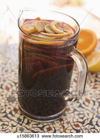 Stock Image - Jug of Sangria. Fotosearch
