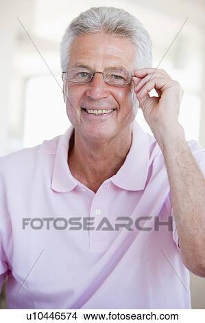 Man Looking Through New Glasses View Large Photo Image Picture - Man Looking Through New Glasses. Fotosearch