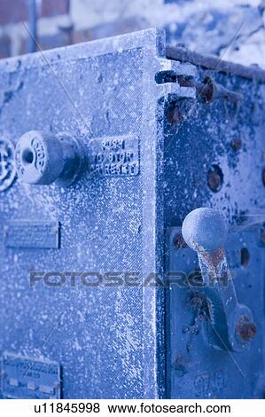 Stock Photo - Old Fashioned Decayed Meter Box. Fotosearch