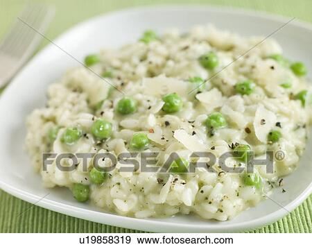 Pea and Mozzarella Risotto with Parmesan View Large Photo Image Stock Photo - Pea and Mozzarella Risotto with Parmesan. Fotosearch