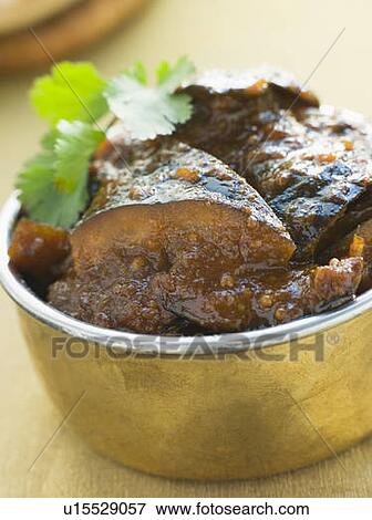 Stock Photo - Peshawari Naan Bread with Brinjal Chutney. Fotosearch