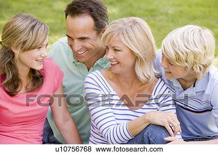 Stock Photo - Portrait Of A Family. Fotosearch
