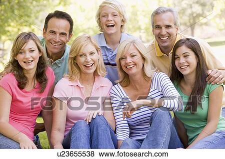 Stock Photo - Portrait Of A Family. Fotosearch