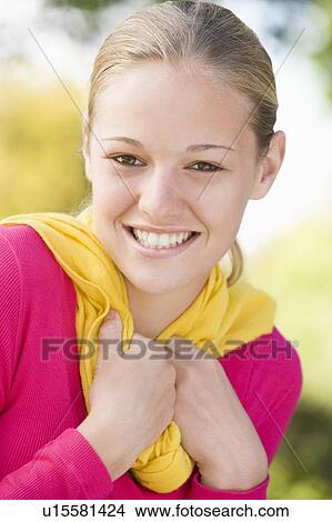 Portrait Of Teenage Girl Outdoors View Large Photo Image Picture - Portrait Of Teenage Girl Outdoors . Fotosearch