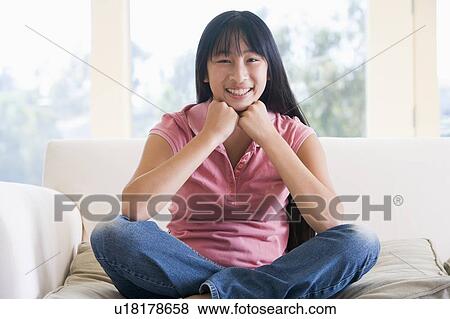 Stock Photo - Portrait Of Teenage Girl . Fotosearch