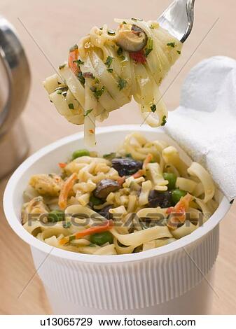 Pot Of Instant Chicken Noodles View Large Photo Image Stock Photo - Pot Of Instant Chicken Noodles. Fotosearch