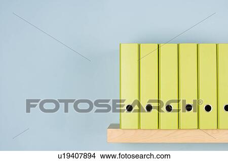 Row Of Green Ring Binders View Large Photo Image Picture - Row Of Green Ring Binders. Fotosearch