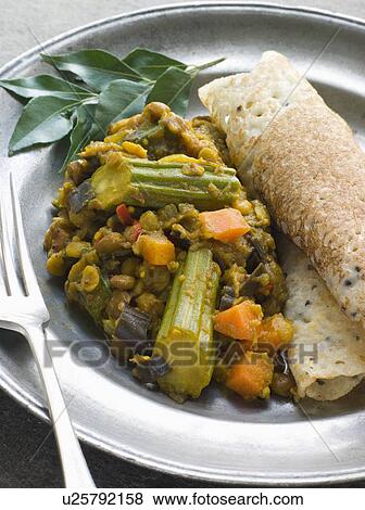 Sambhar with Dosa View Large Photo Image Stock Photo - Sambhar with Dosa. Fotosearch