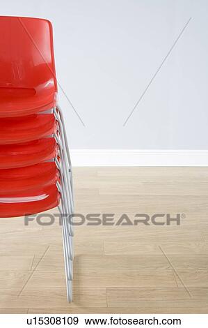 Stock Photo - Stack Of Chairs. Fotosearch