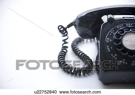 Studio Shot Of A Black Rotary Phone View Large Photo Image Stock Image - Studio Shot Of A Black Rotary Phone. Fotosearch