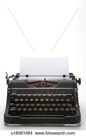 Picture - Studio Shot Of An Old Fashioned Typewriter. Fotosearch