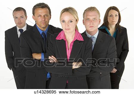 Stock Photography - Team Of Determined Business People. Fotosearch