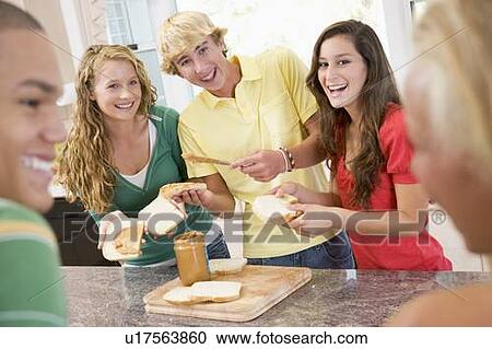 Teenagers Making Sandwiches View Large Photo Image Stock Image - Teenagers Making Sandwiches. Fotosearch