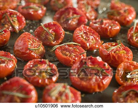 Tray of Oven Dried Tomatoes View Large Photo Image Stock Photograph - Tray of Oven Dried Tomatoes. Fotosearch