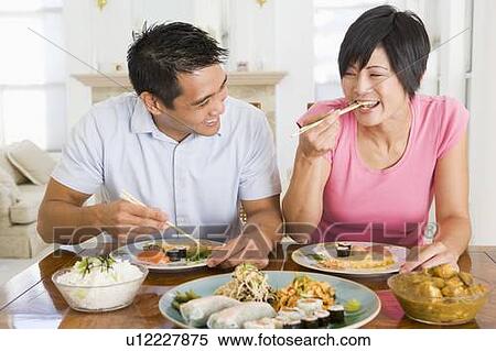 Young Couple Enjoying Chinese Food View Large Photo Image Stock Photography - Young Couple Enjoying Chinese Food. Fotosearch