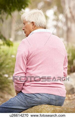 Back View Of Senior Man Sitting On Wall View Large Photo Image Stock Image - Back View Of Senior Man Sitting On Wall. Fotosearch